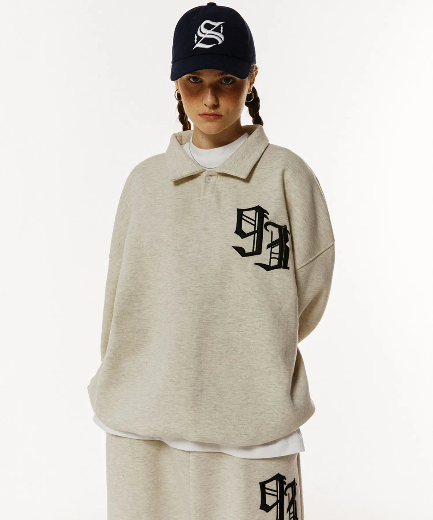 1993studio  |Unisex Street Style Long Sleeves Plain Cotton Oversized Logo