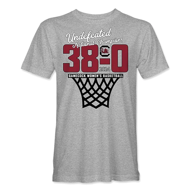 2024 USC Women's Basketball National Championship Undefeated Short Sleeve T-Shirt