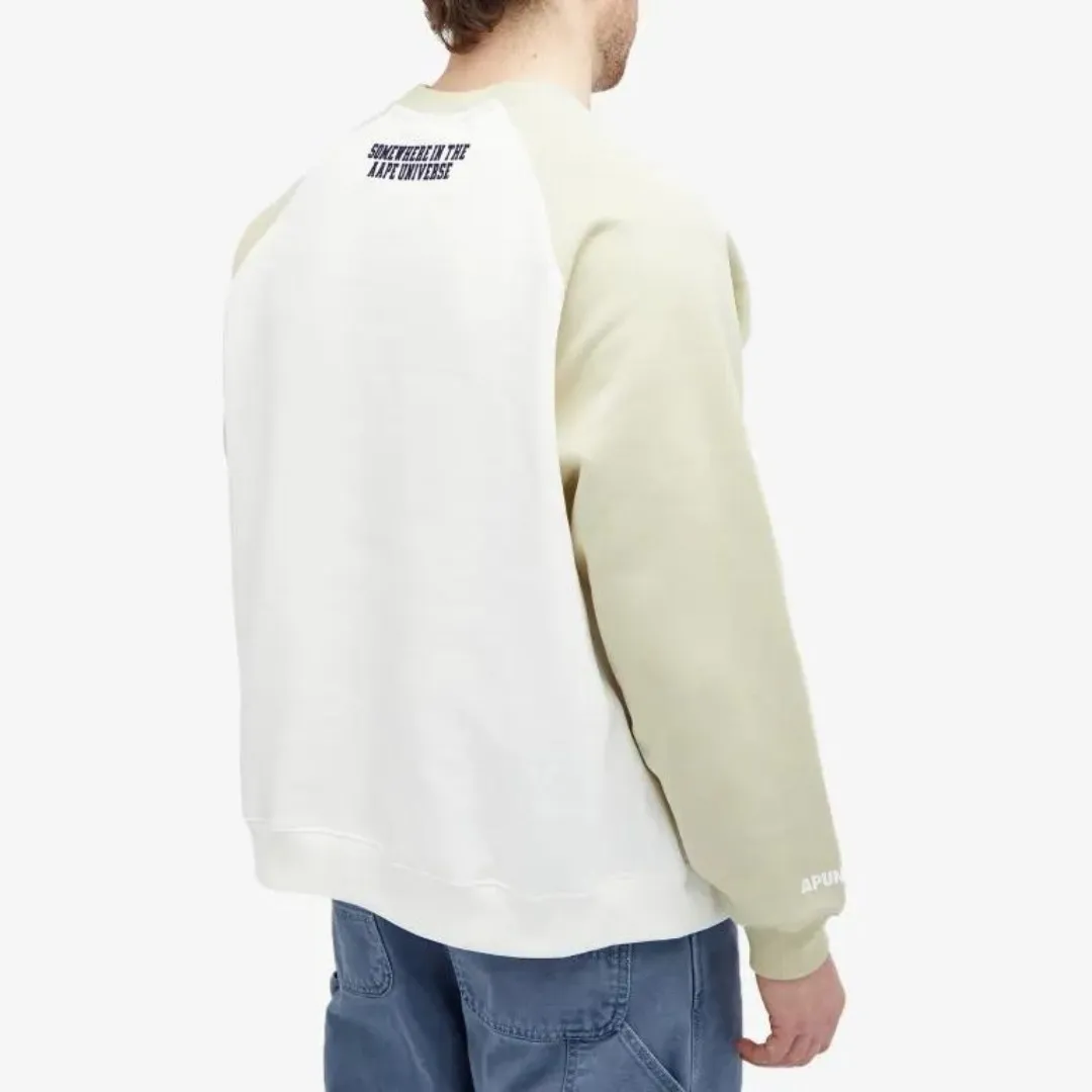 A BATHING APE  |Crew Neck Unisex Street Style Long Sleeves Cotton Oversized