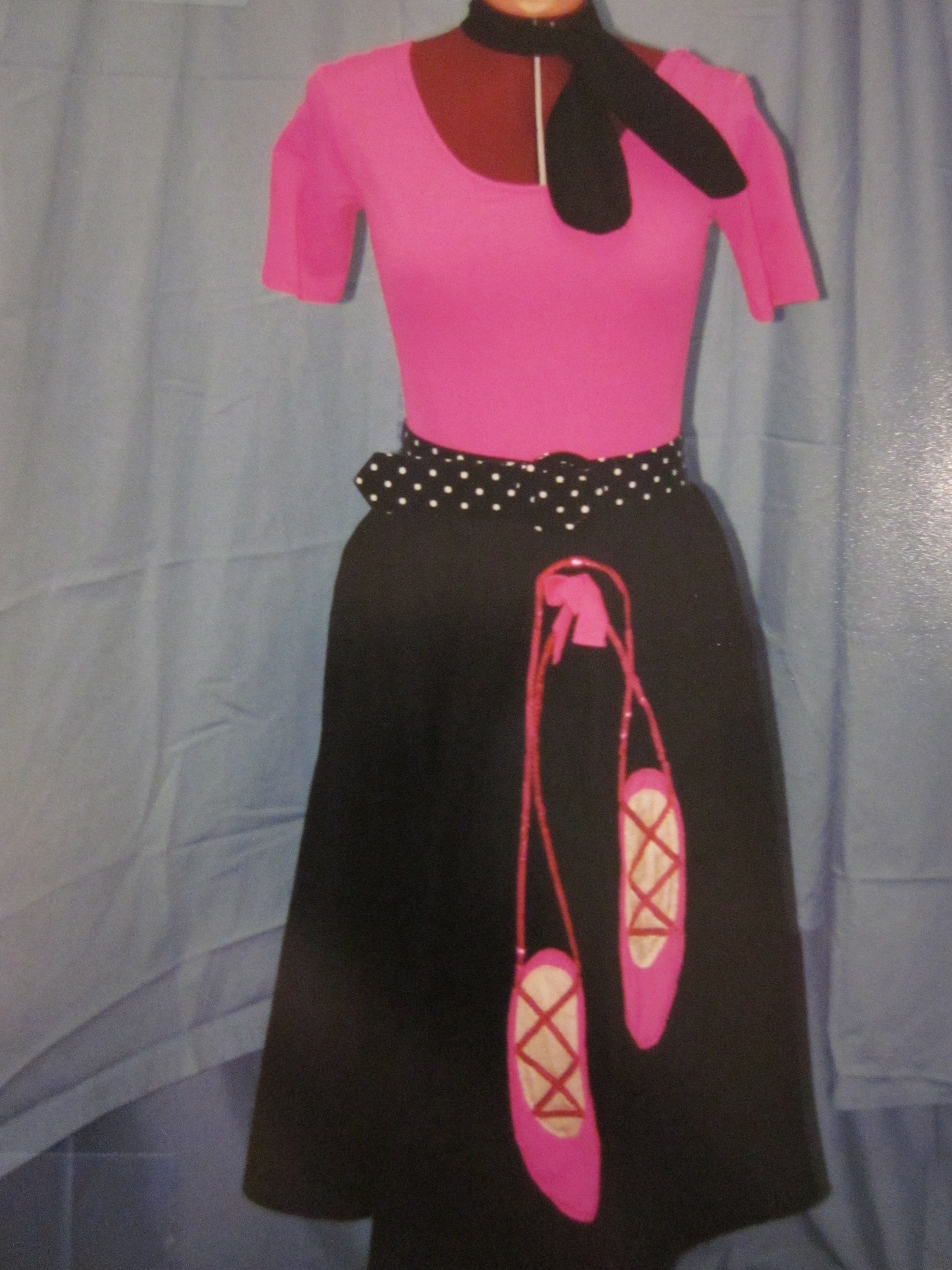 A89    50'S Poodle Skirt Costume Small