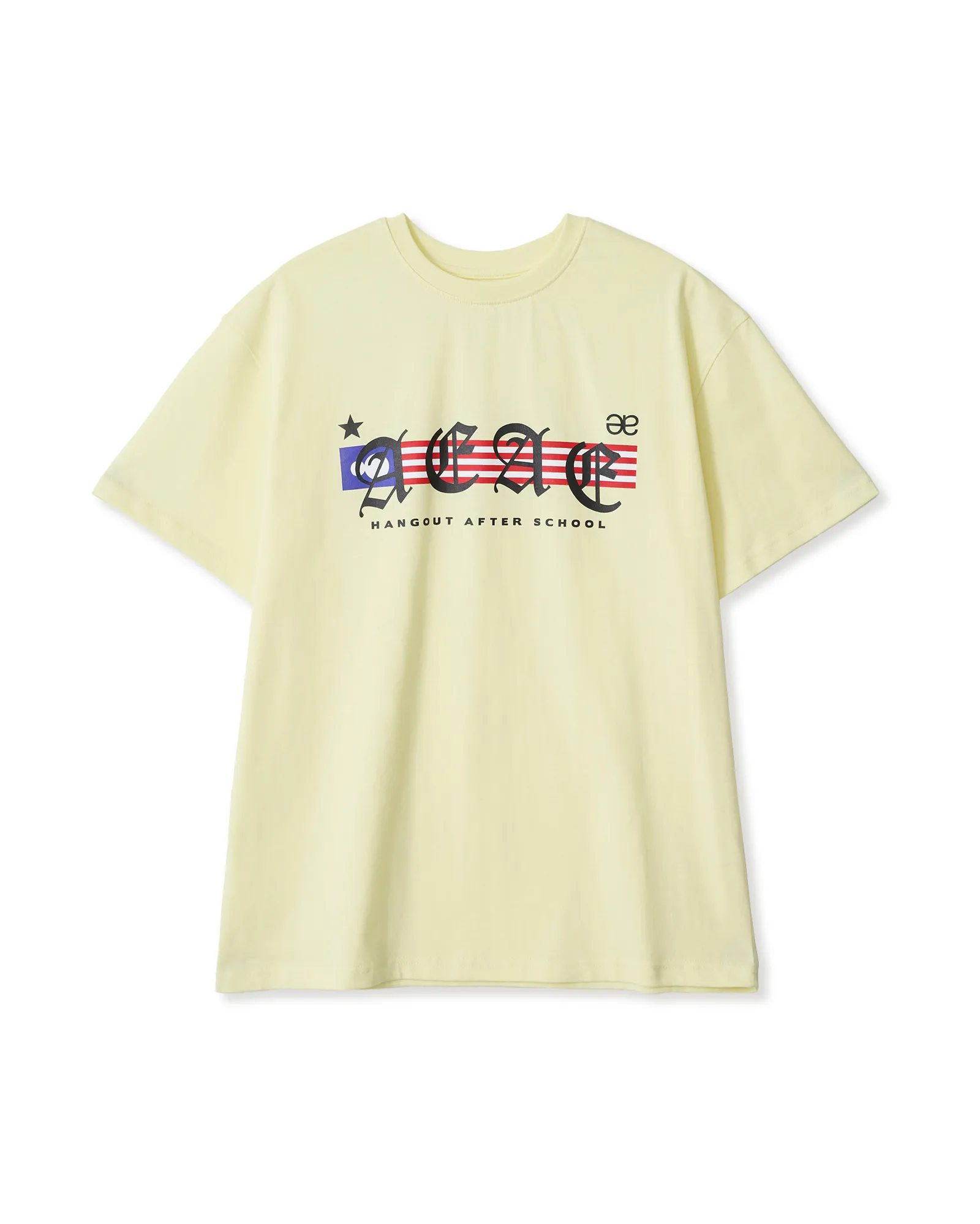 AEAE  |Unisex Street Style Short Sleeves Oversized Logo T-Shirts