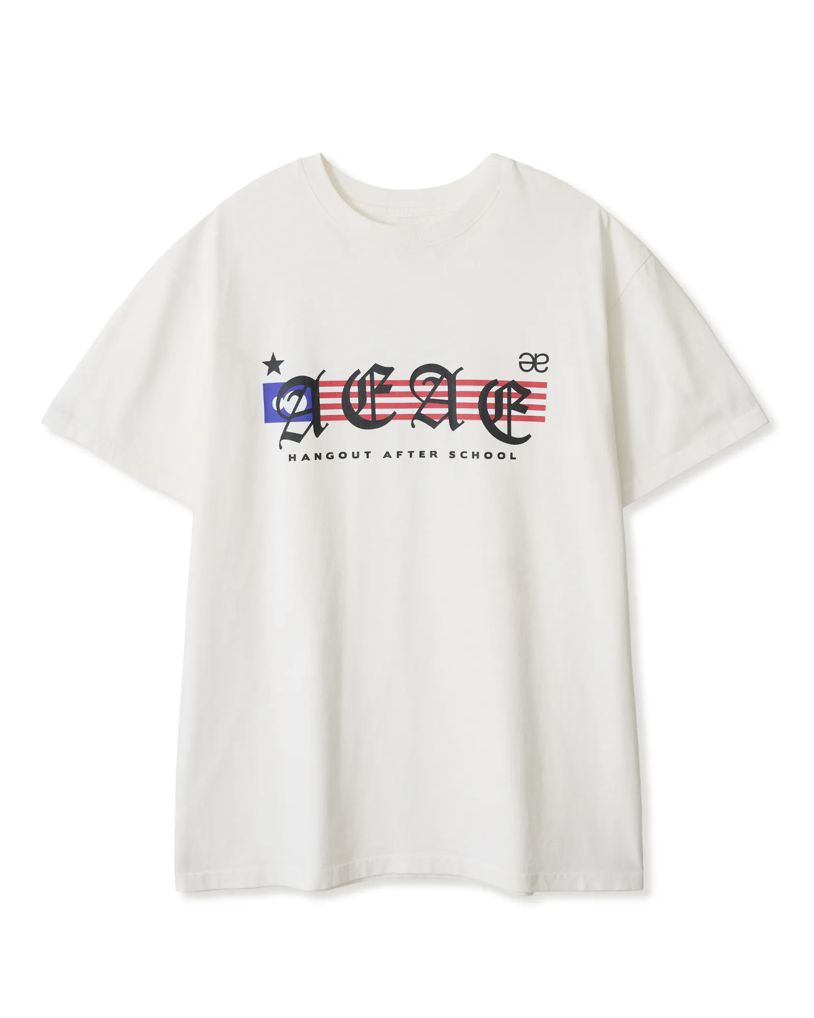 AEAE  |Unisex Street Style Short Sleeves Oversized Logo T-Shirts