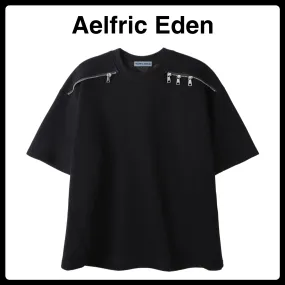 Aelfric Eden  |Unisex Street Style Plain Cotton Short Sleeves Oversized