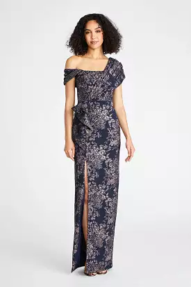 Amaris Jacquard Column Gown