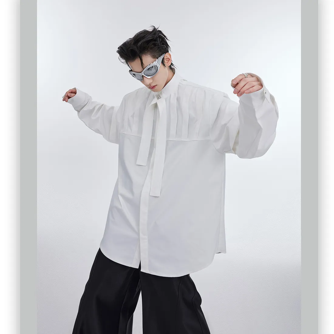 Argue Culture  |Unisex Street Style Long Sleeves Plain Oversized Shirts