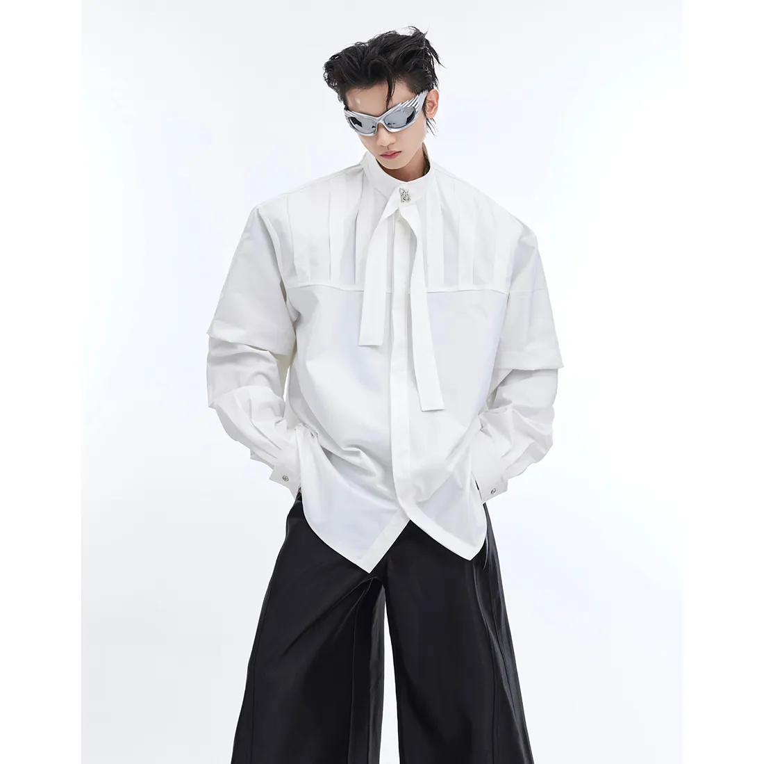 Argue Culture  |Unisex Street Style Long Sleeves Plain Oversized Shirts