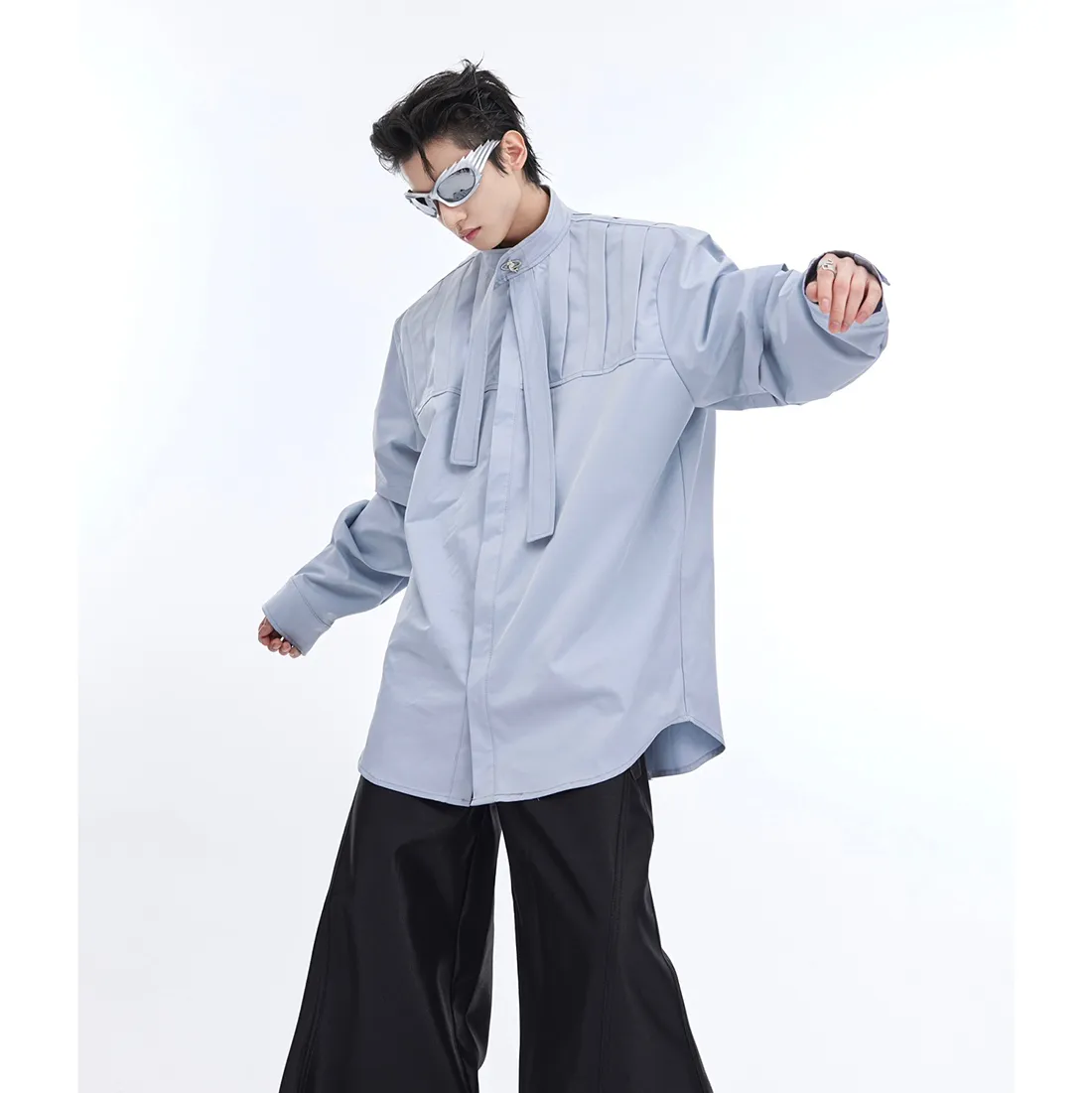 Argue Culture  |Unisex Street Style Long Sleeves Plain Oversized Shirts