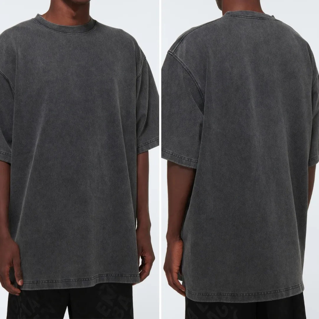 BALENCIAGA  |Crew Neck Street Style Plain Cotton Short Sleeves Oversized