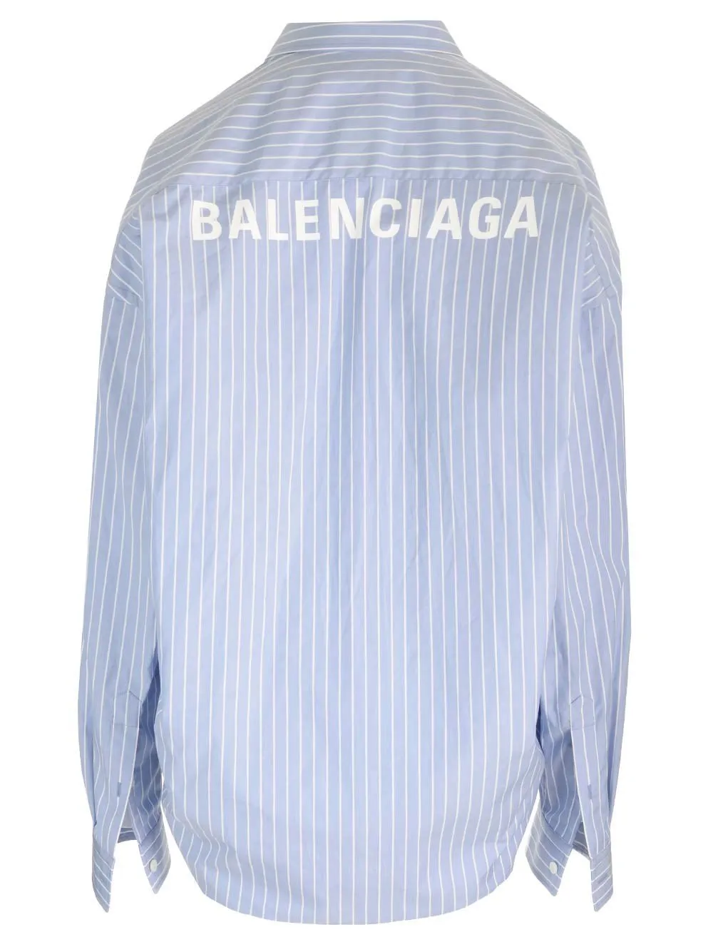 BALENCIAGA  |Stripes Casual Style Unisex Long Sleeves Cotton Oversized