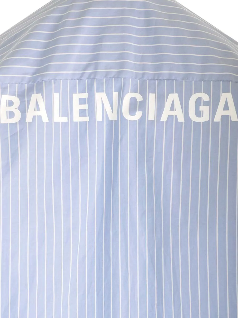 BALENCIAGA  |Stripes Casual Style Unisex Long Sleeves Cotton Oversized