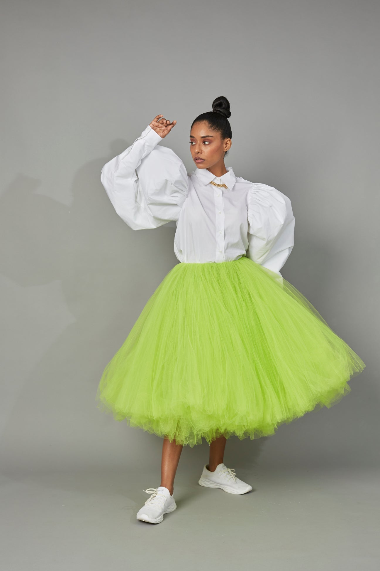 BOTTLE BRUSH TULLE SKIRT