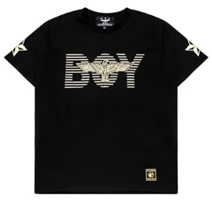 BOY LONDON  |Unisex Studded Street Style U-Neck Short Sleeves Oversized