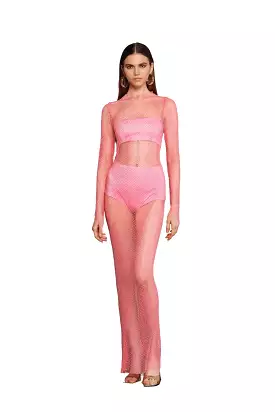 Bronx and Banco- Webb Electric Pink Dress - Hot Pink