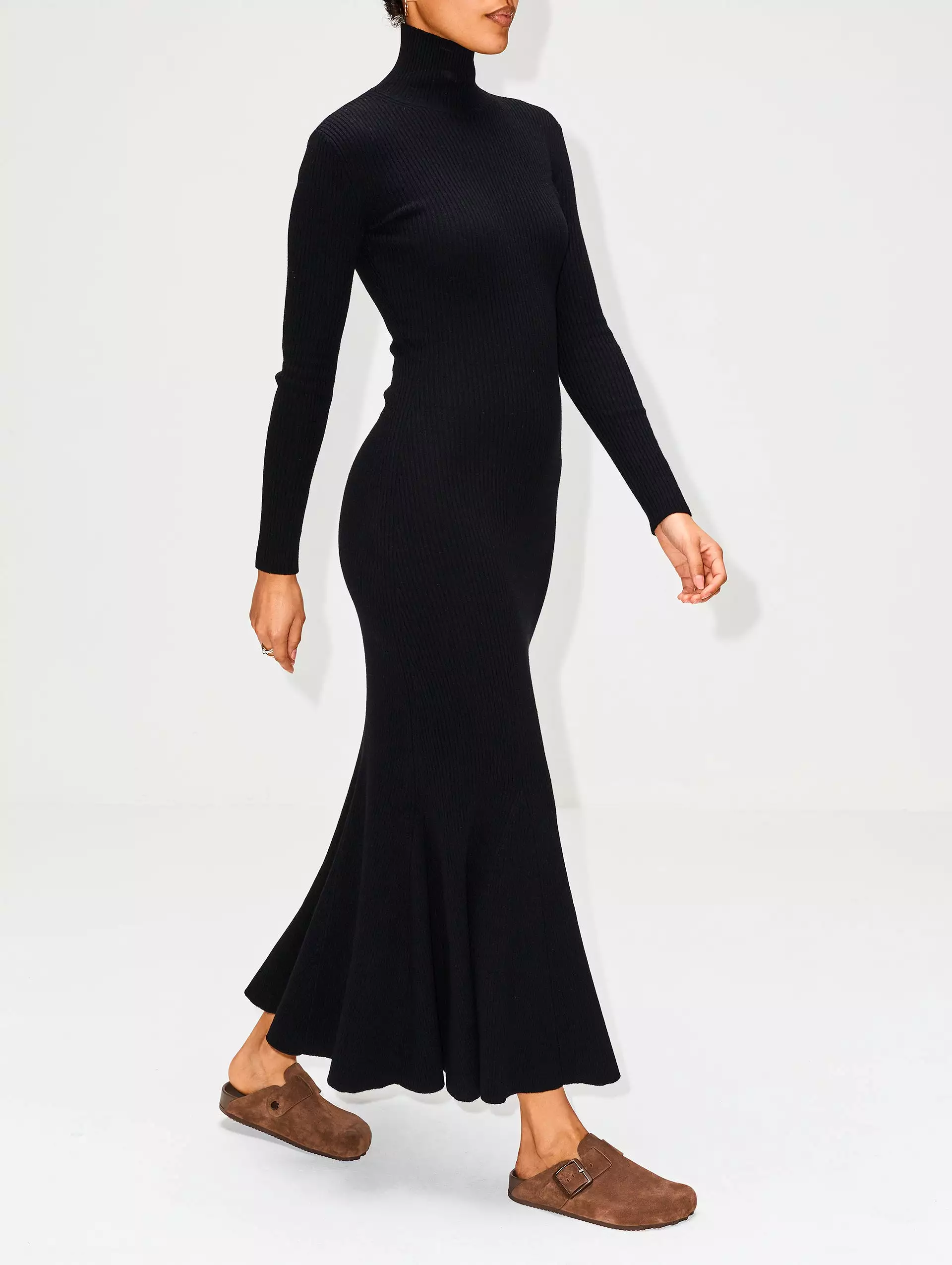 Cashmere Knit Midi Dress