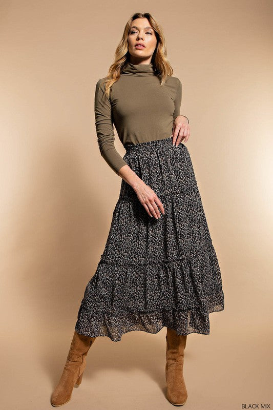 *Catrina Chiffon Long Layered Skirt*