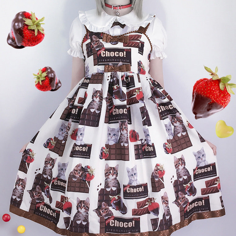 choco Chocolate cat jsk Lolita dress