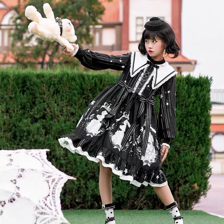 Dark girl plus size Lolita dress more kawaii plus kawaii