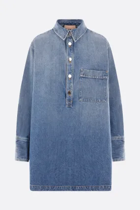 denim oversized shirt