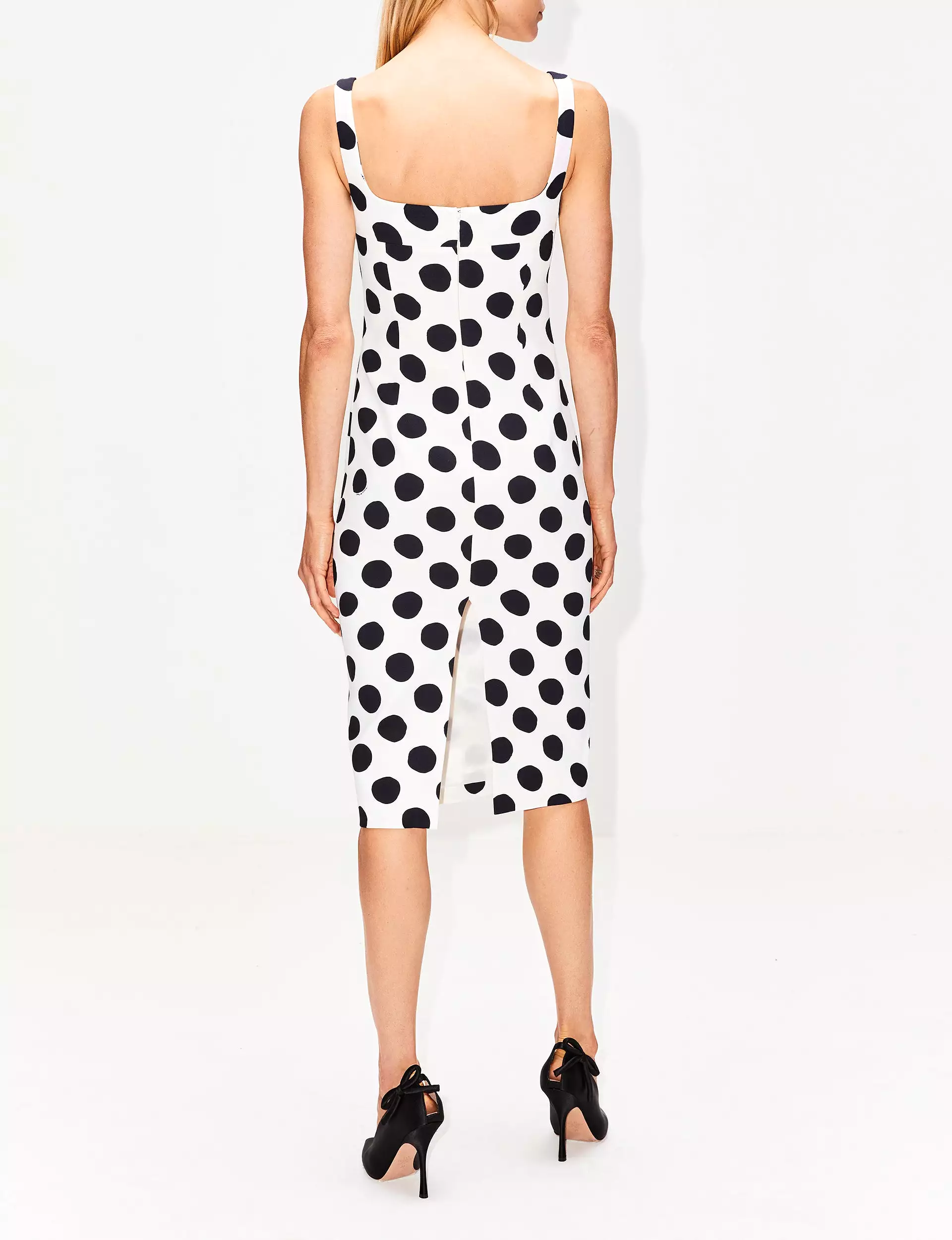 Dotted Slim Tank Dress