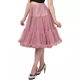 EXTRA LONG Full Dusky Pink Net Vintage Rockabilly 50s Petticoat Skirt