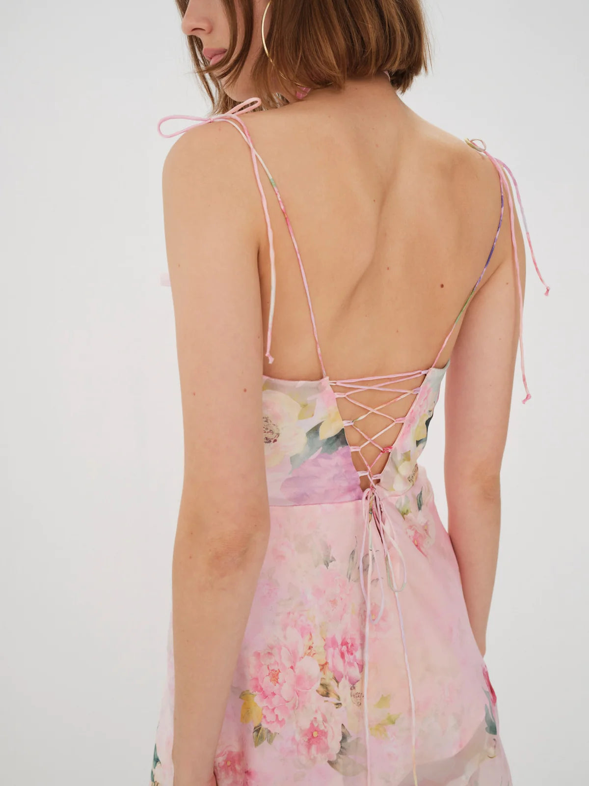 For Love & Lemons - Lisa Maxi Dress - Pink