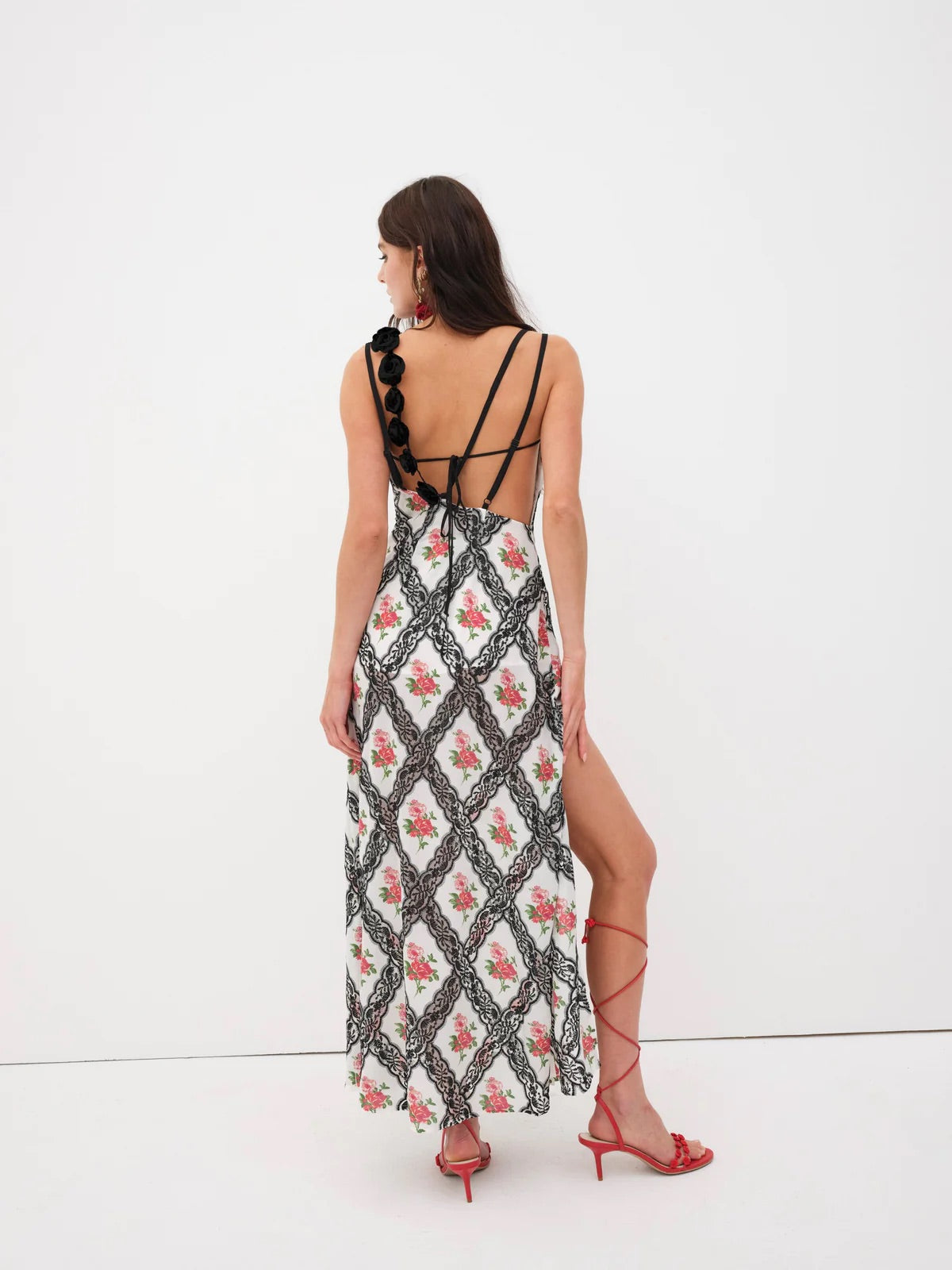 For Love & Lemons - Vittoria Maxi Dress - Black