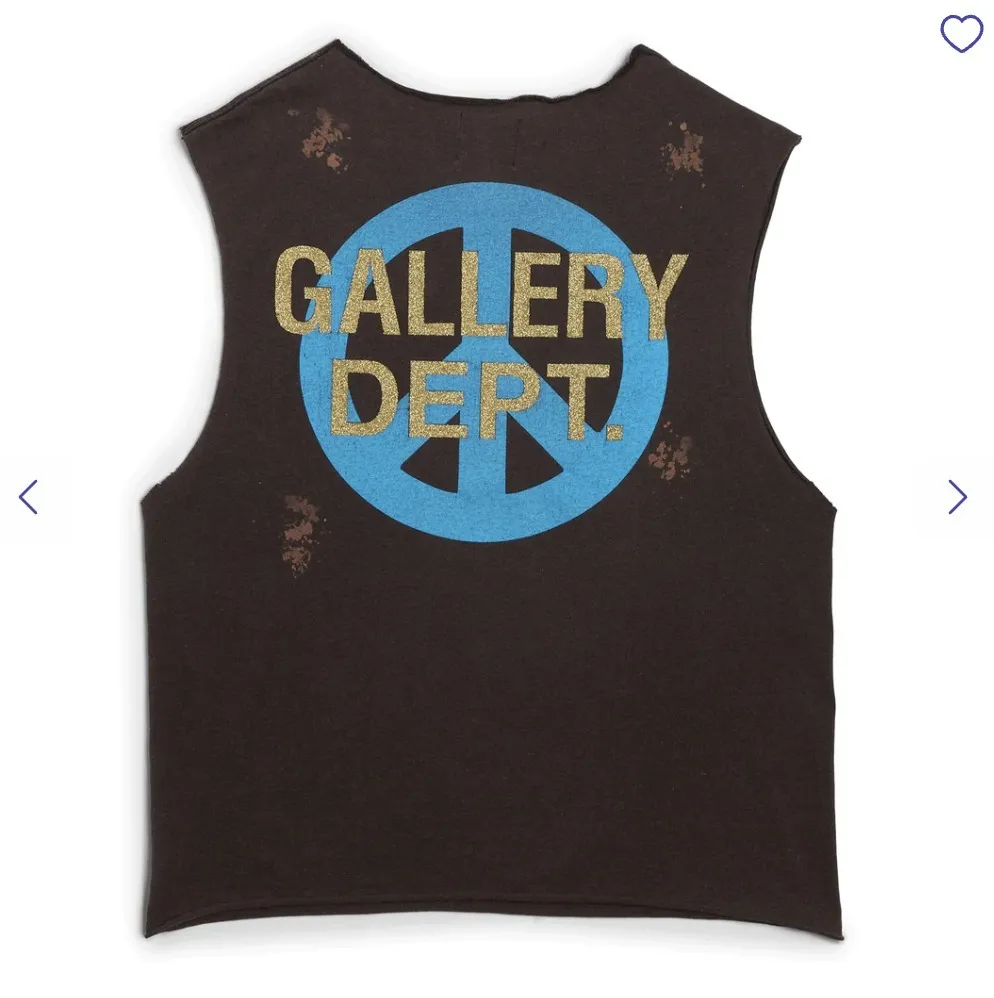 GALLERY DEPT.  |Unisex Street Style Cotton Handmade Oversized Logo Tanks