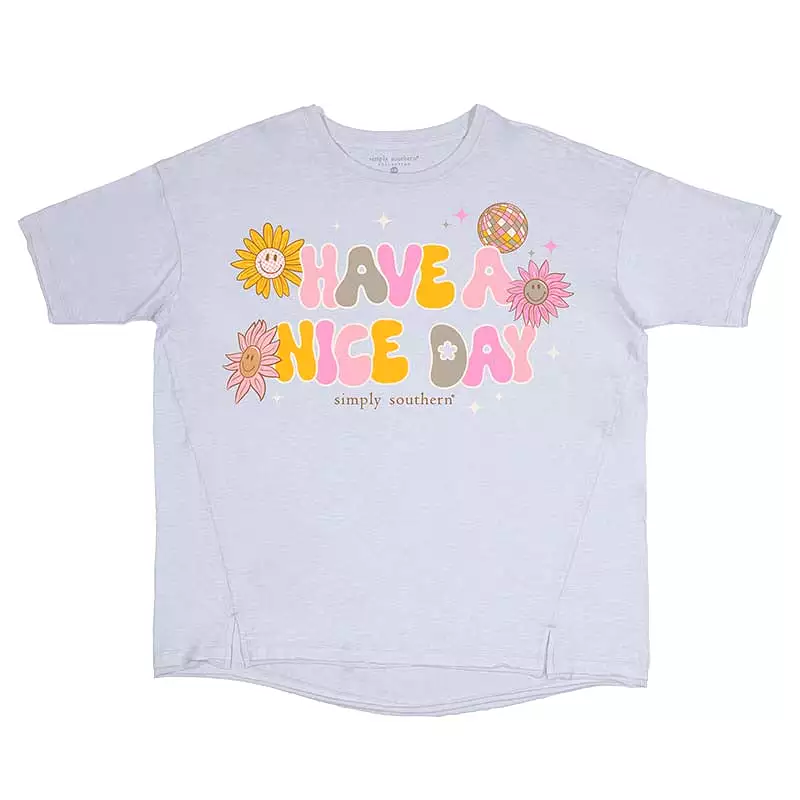 Have A Nice Day Oversized Short Sleeve T-Shirt