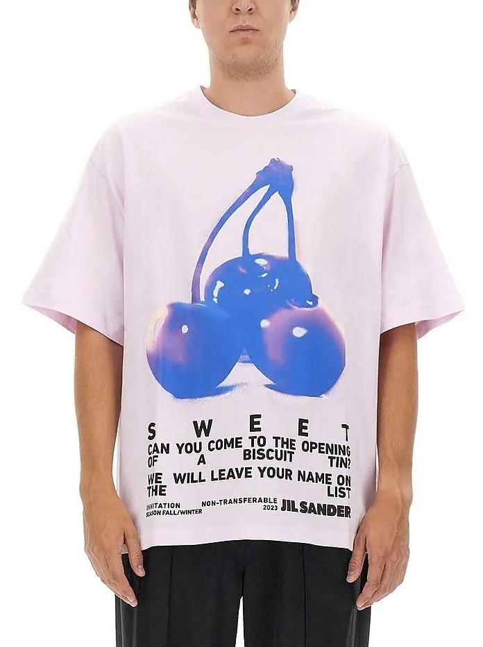 Jil Sander  |Crew Neck Cotton Short Sleeves Oversized Designers