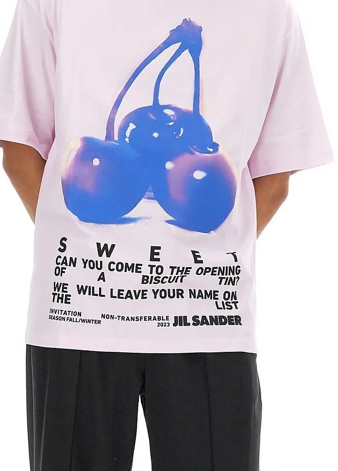 Jil Sander  |Crew Neck Cotton Short Sleeves Oversized Designers