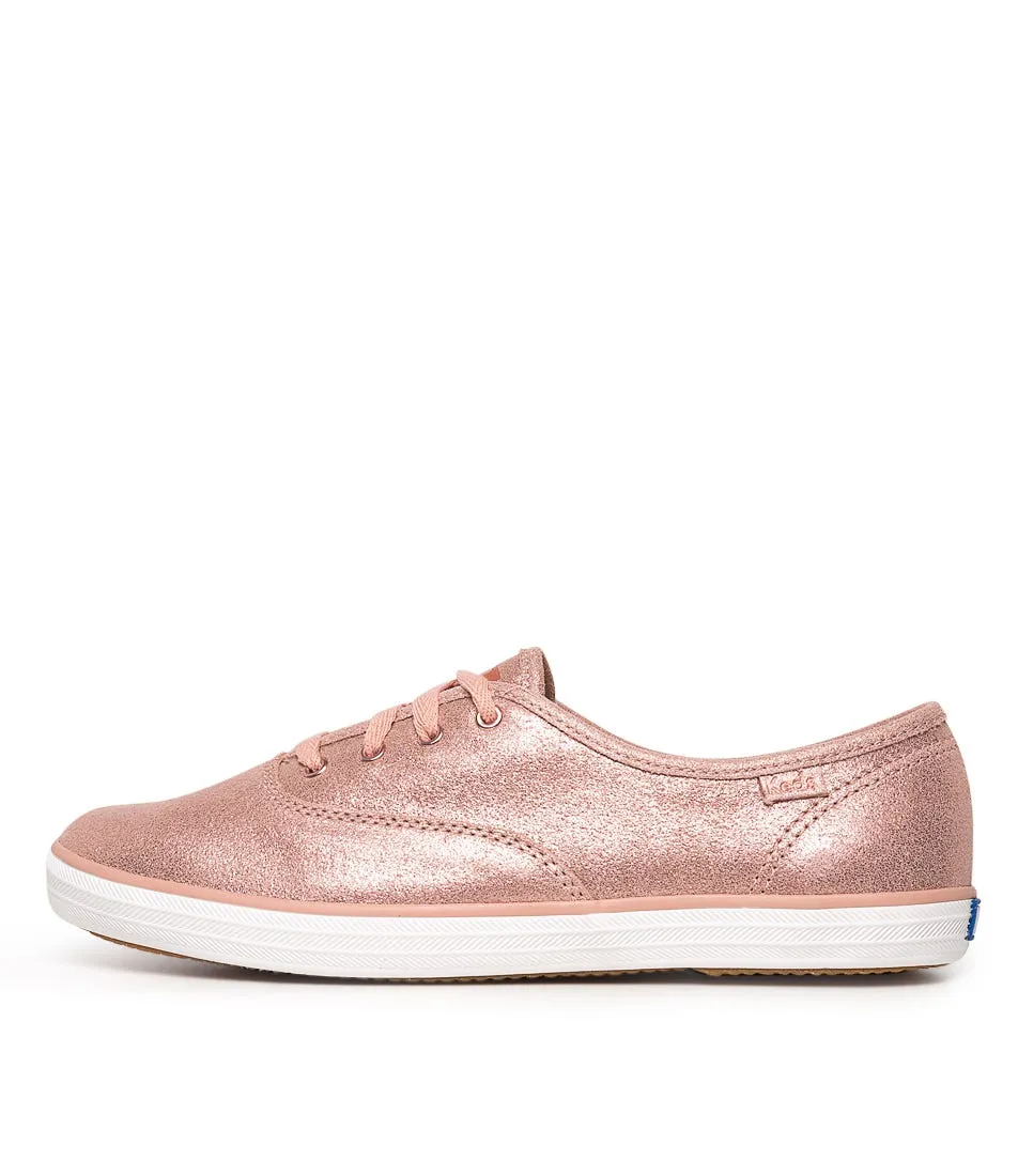 KEDS Champion Rose Suede Glitter