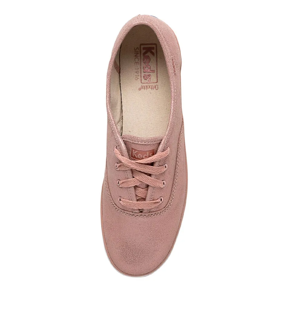 KEDS Champion Rose Suede Glitter