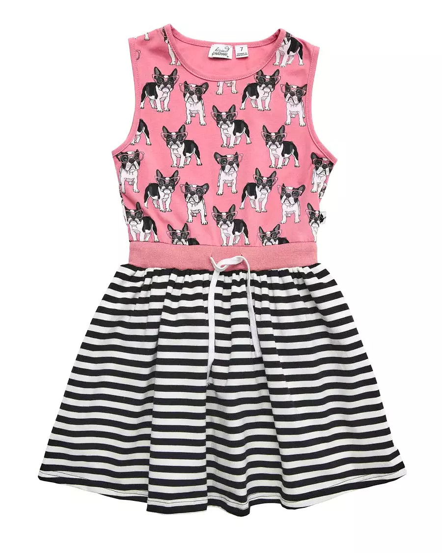 Kissed Puppy Twirl Dress