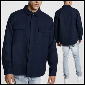 KSUBI  |Snakebite Wool Ls Shirt Navy