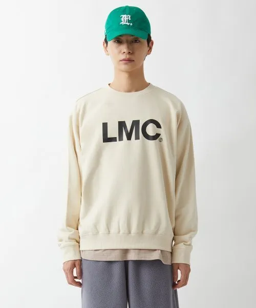 LMC  |Unisex Street Style Long Sleeves Plain Cotton Oversized Logo