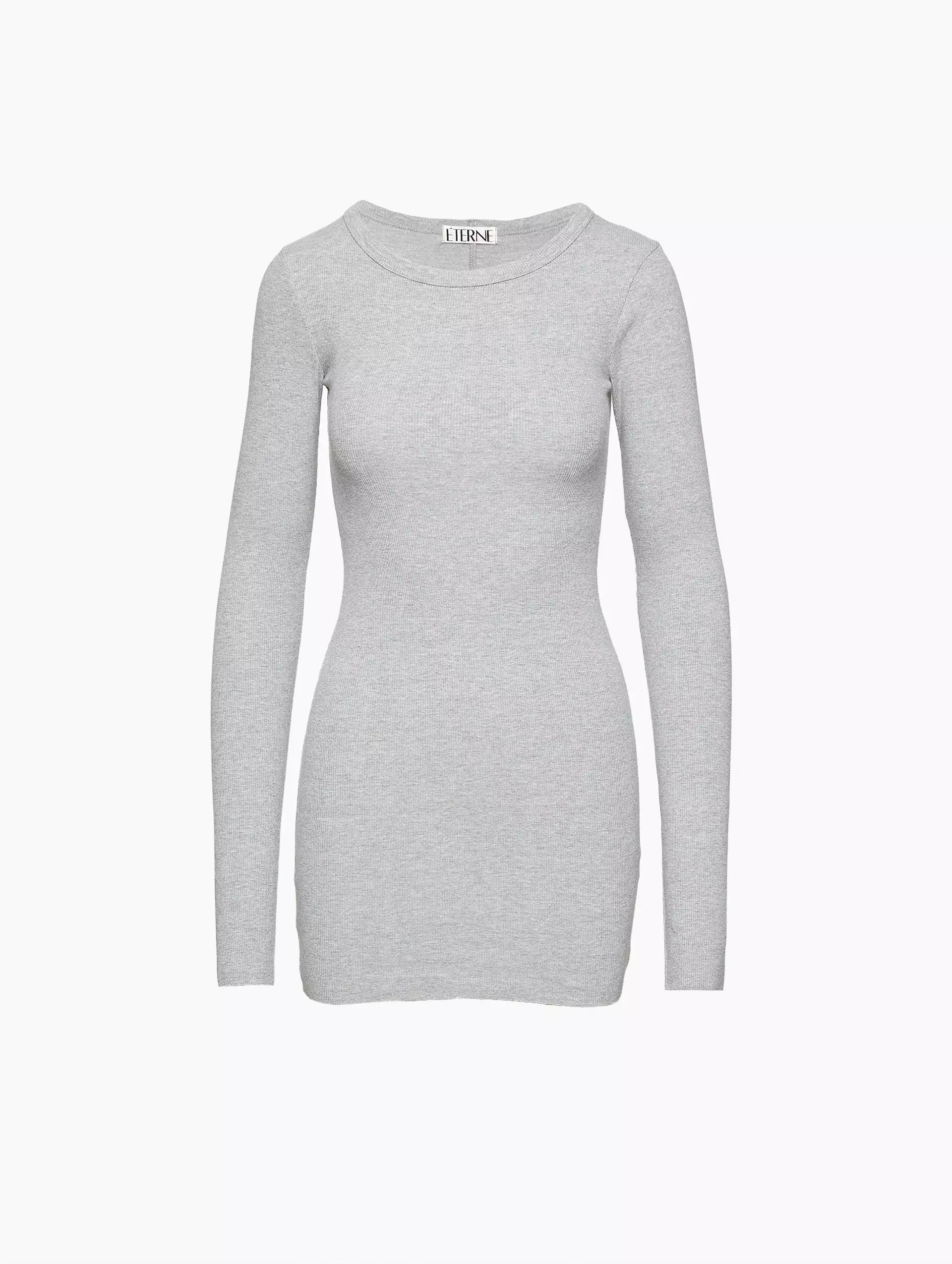 Long Sleeve Crew Mini Dress