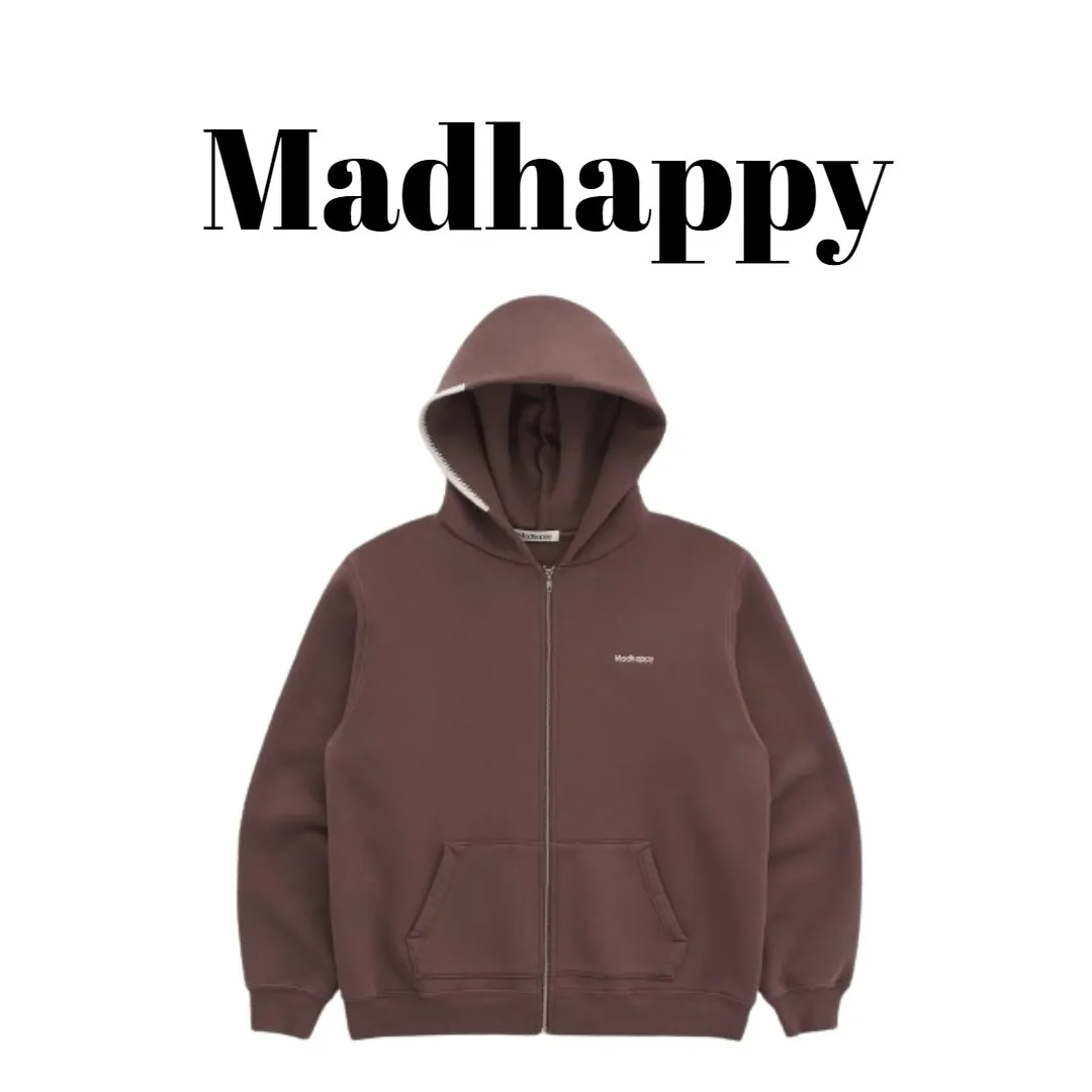 Madhappy  |Unisex Rib Street Style Long Sleeves Plain Cotton Oversized