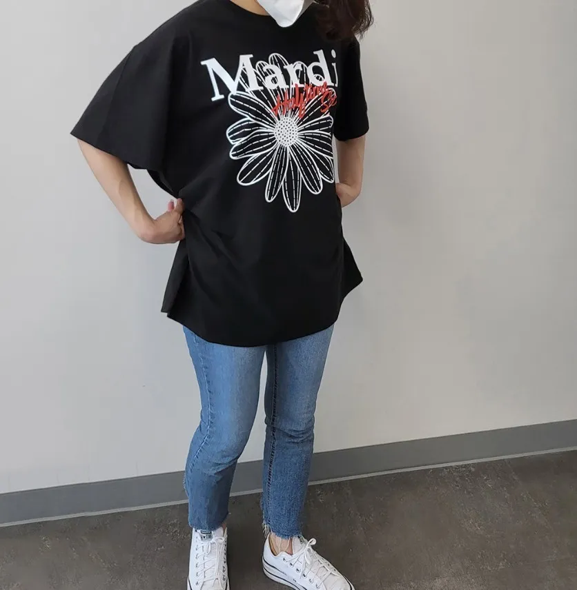 Mardi Mercredi  |Unisex Street Style Plain Cotton Short Sleeves Oversized