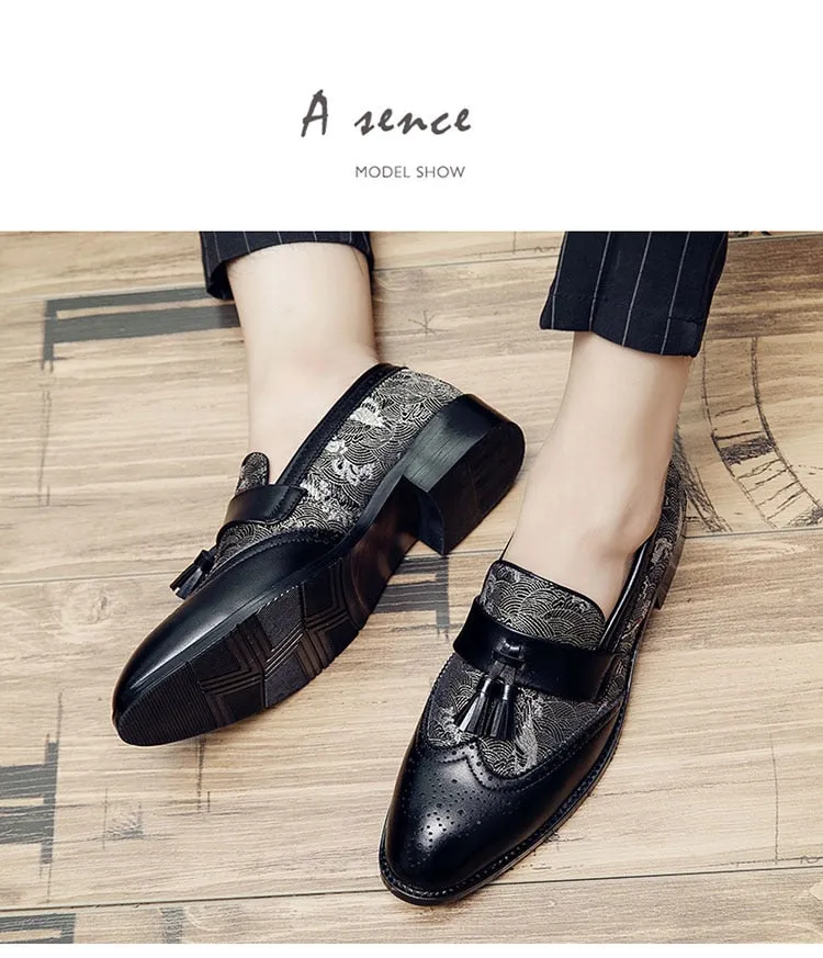 Men's Autumn Ethnic Style Tassel Breathable Slip-On Casual Loafers