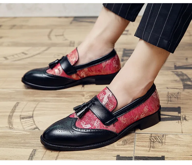 Men's Autumn Ethnic Style Tassel Breathable Slip-On Casual Loafers