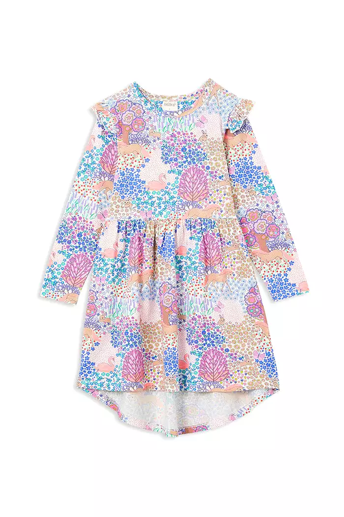 Milky - Patchwork Hi Lo Dress