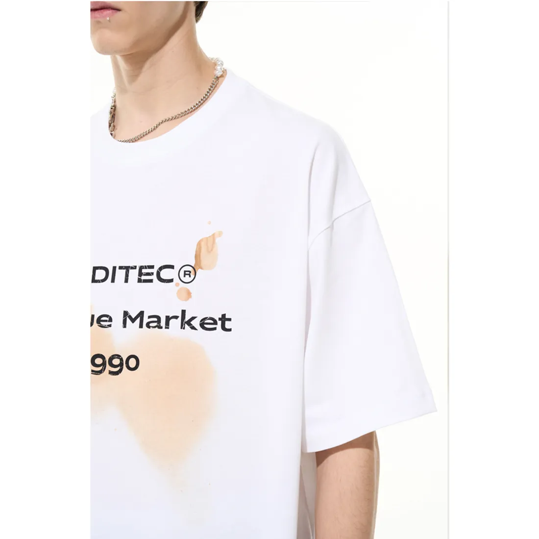 MODITEC  |Crew Neck Unisex Street Style Cotton Short Sleeves Oversized