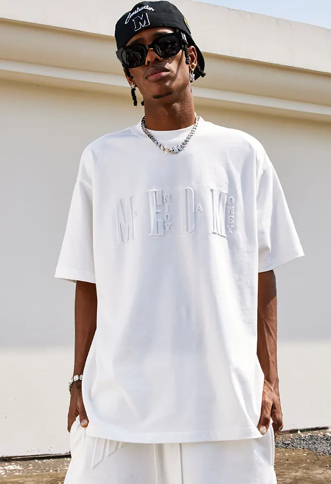 MR. ENJOY DA MONEY  |Unisex Street Style U-Neck Cotton Short Sleeves Oversized