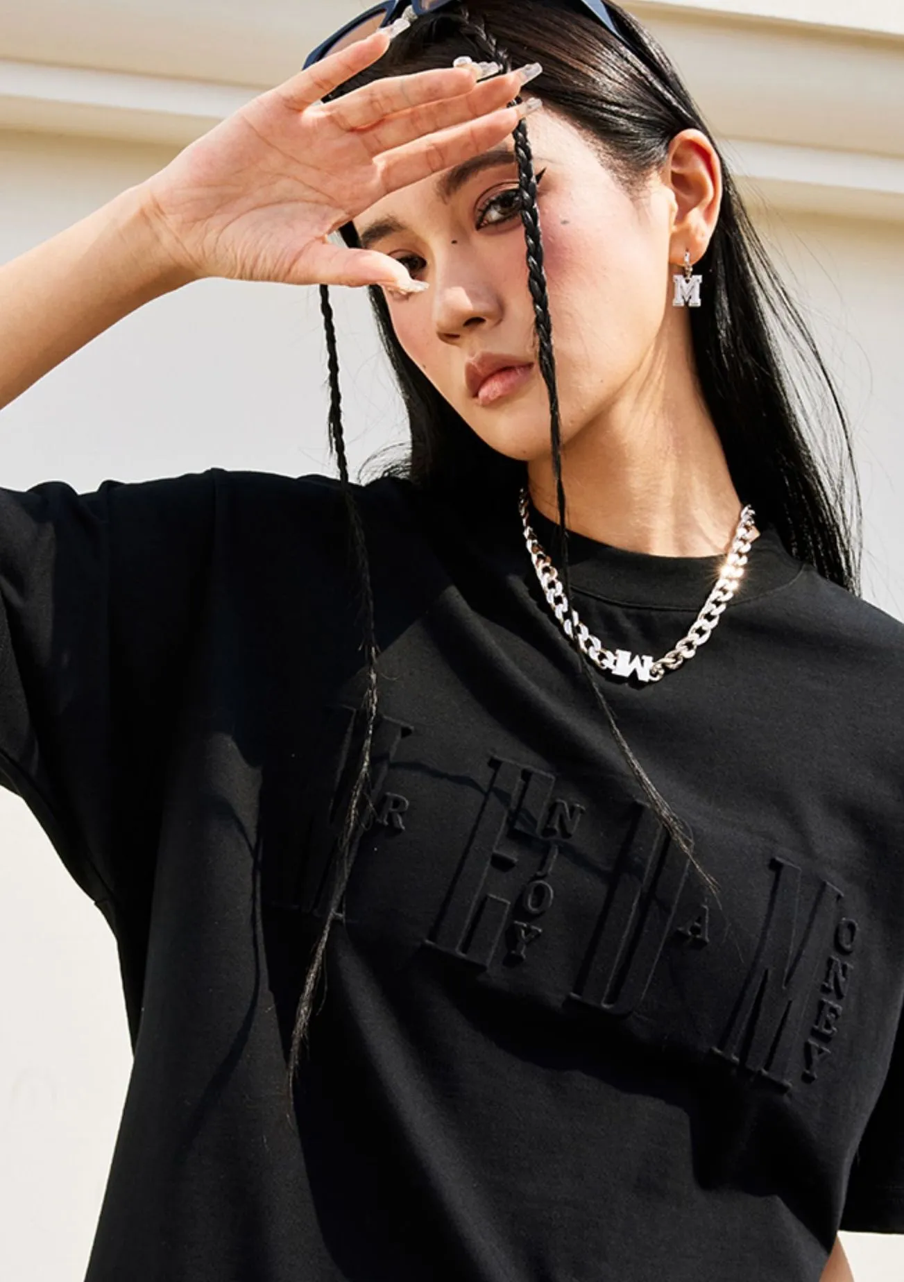 MR. ENJOY DA MONEY  |Unisex Street Style U-Neck Cotton Short Sleeves Oversized