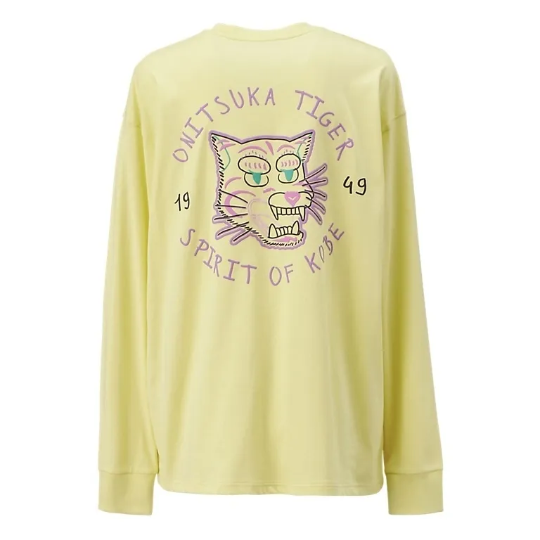 Onitsuka Tiger  |Unisex Street Style Long Sleeves Cotton Oversized Shirts