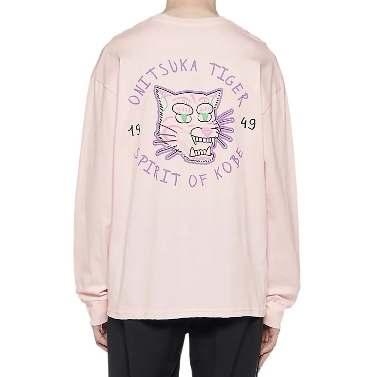 Onitsuka Tiger  |Unisex Street Style Long Sleeves Cotton Oversized Shirts