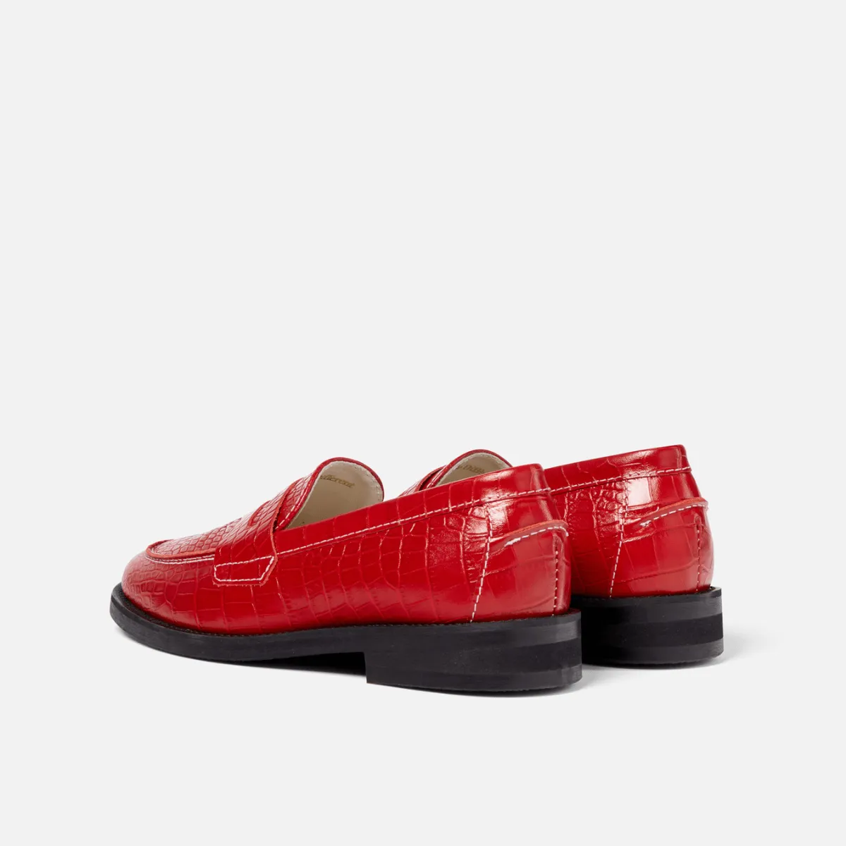 Peachy Den Red Croc Loafer - Women's