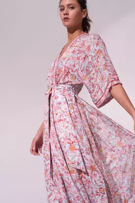 Poupette St Barth - Long Dress Adha - Sky Jardin d'Ete