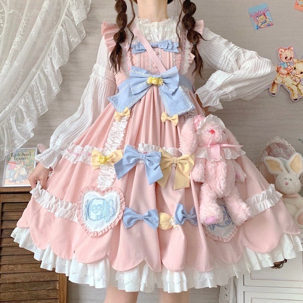 pre order macaroon soy milk lolita JSK dress