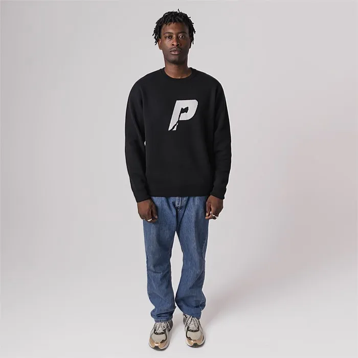 Pursuit Knit in Black | Hoodies & Crews | Stirling Sports